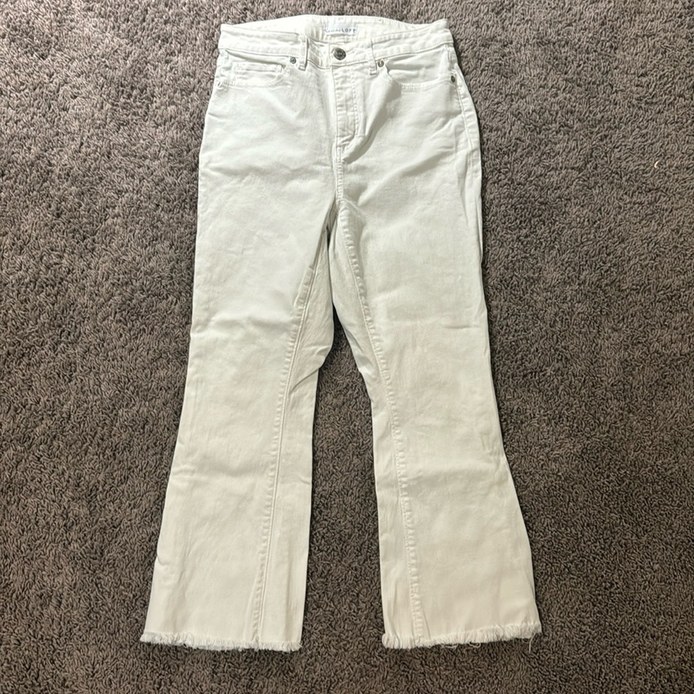 Loft white jeans
